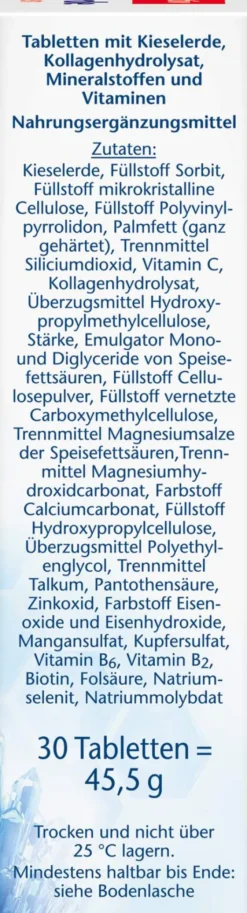 Doppelherz Aktiv Kieselerde + Kollagen 30 Tabletten