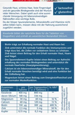 Doppelherz Aktiv Kieselerde Biotin Zink 60 Tabletten