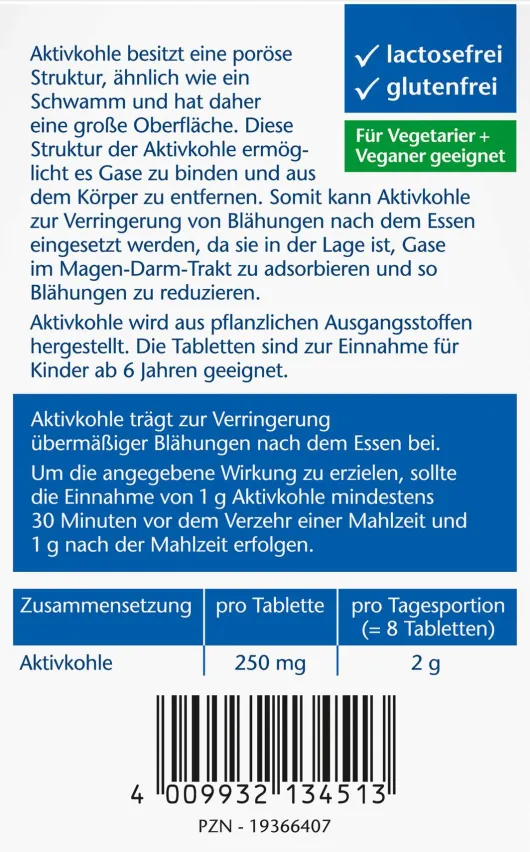 Doppelherz Aktiv Kohletabletten 30 Tabletten