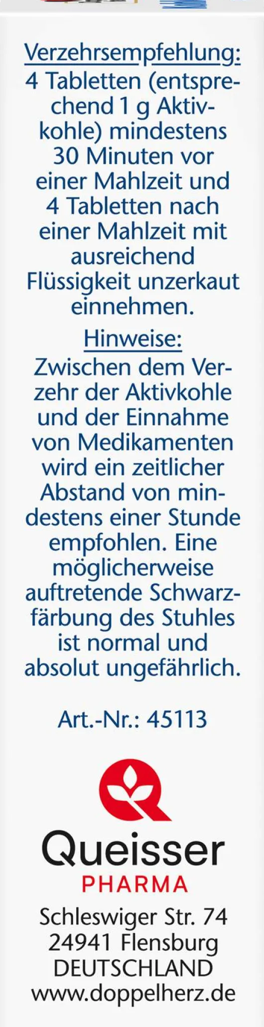 Doppelherz Aktiv Kohletabletten 30 Tabletten
