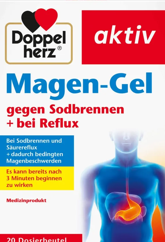 Doppelherz aktiv Magen-Gel gegen Sodbrennen und Reflux 20 Dosierbeutel