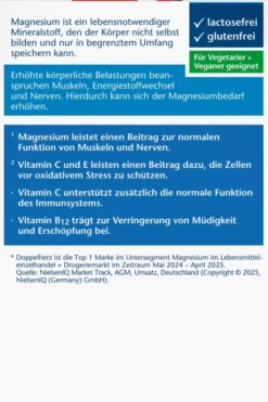 Doppelherz Aktiv Magnesium 400 + B12 + C + E 30 Tabletten