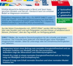 Doppelherz Aktiv Magnesium 500+B12+D3 Depot Direct 60 Portionen