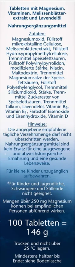 Doppelherz aktiv Magnesium 500 für die Nacht 100 Depot-Tabletten