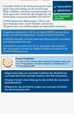 Doppelherz aktiv Magnesium 500 für die Nacht 100 Depot-Tabletten