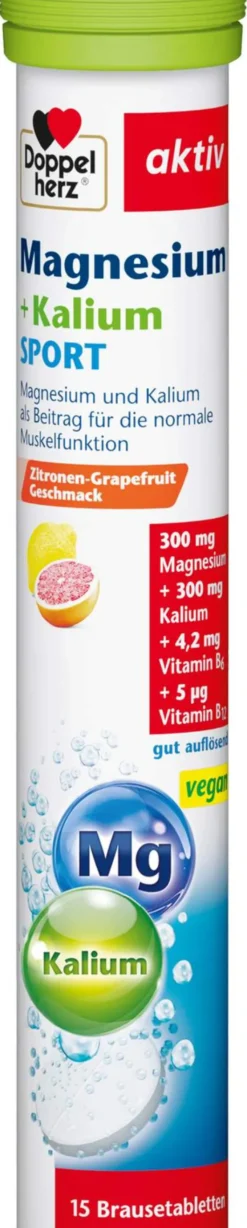 Doppelherz Aktiv Magnesium + Kalium Sport 15 Brausetabletten