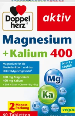 Doppelherz Aktiv Magnesium + Kalium 60 Tabletten