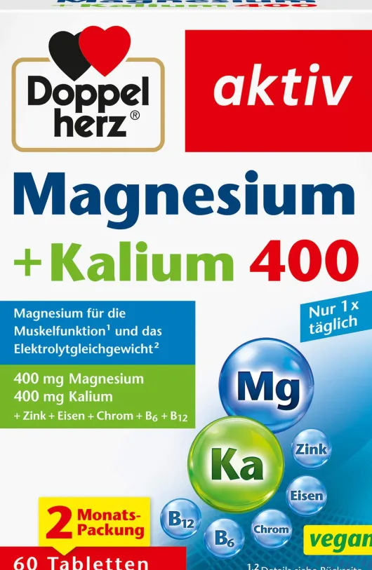 Doppelherz Aktiv Magnesium + Kalium 60 Tabletten