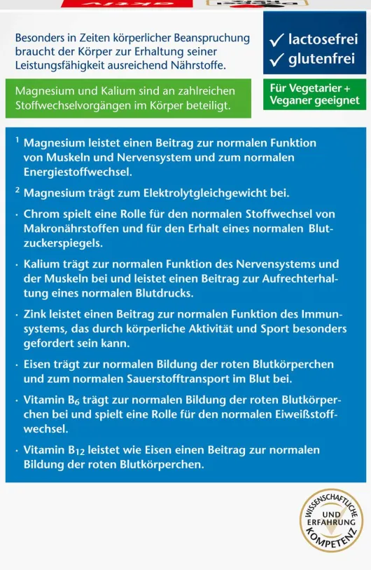 Doppelherz Aktiv Magnesium + Kalium 60 Tabletten