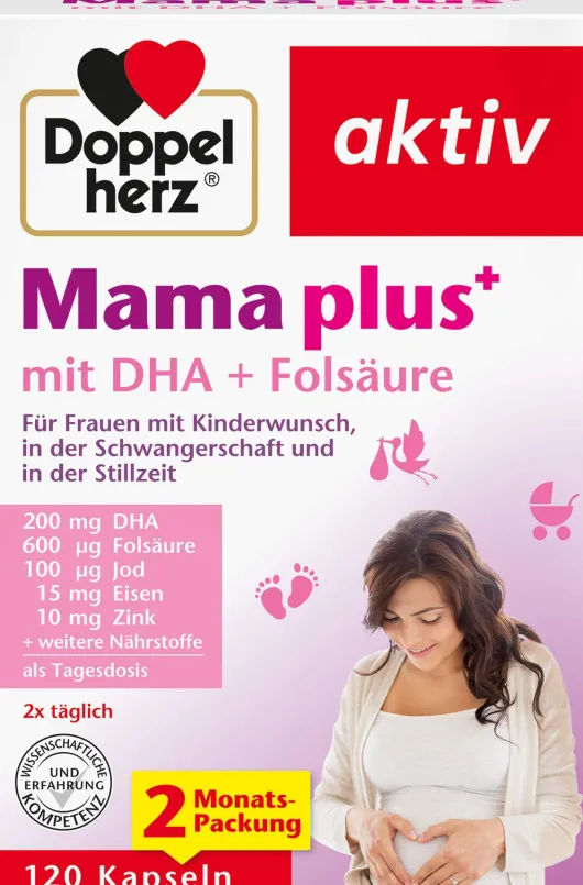 Doppelherz Aktiv Mama Plus Mit Dha + Folsäure 120 Kapseln