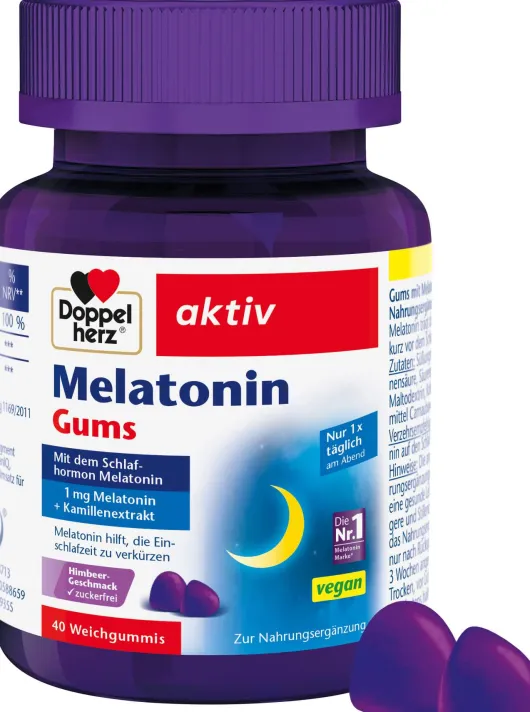 Doppelherz Aktiv Melatonin Gums Zuckerfrei 40 Weichgummis