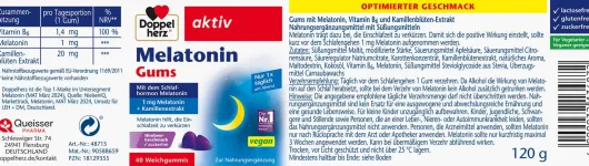 Doppelherz Aktiv Melatonin Gums Zuckerfrei 40 Weichgummis