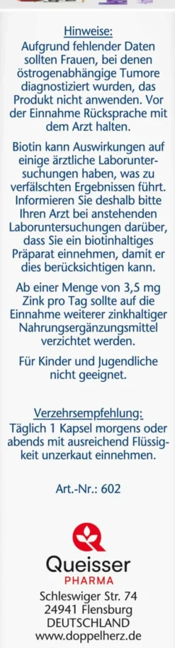 Doppelherz Aktiv Meno Rotklee + Nachtkerzenöl + Biotin 30 Kapseln