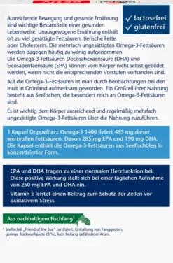 Doppelherz aktiv Omega3 1.400 120 Kapseln