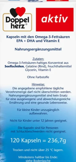Doppelherz aktiv Omega3 1.400 120 Kapseln
