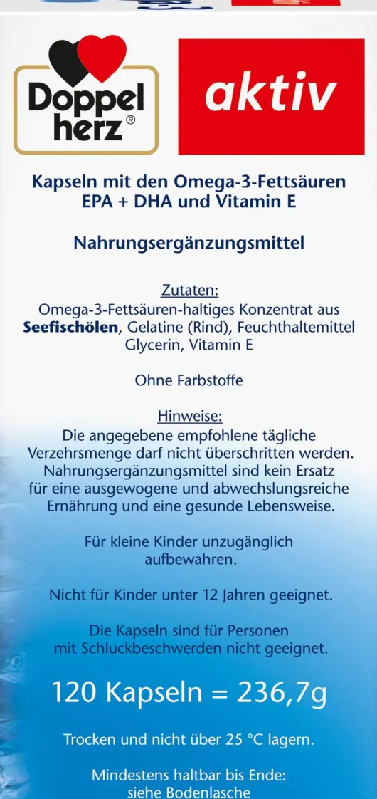 Doppelherz aktiv Omega3 1.400 120 Kapseln