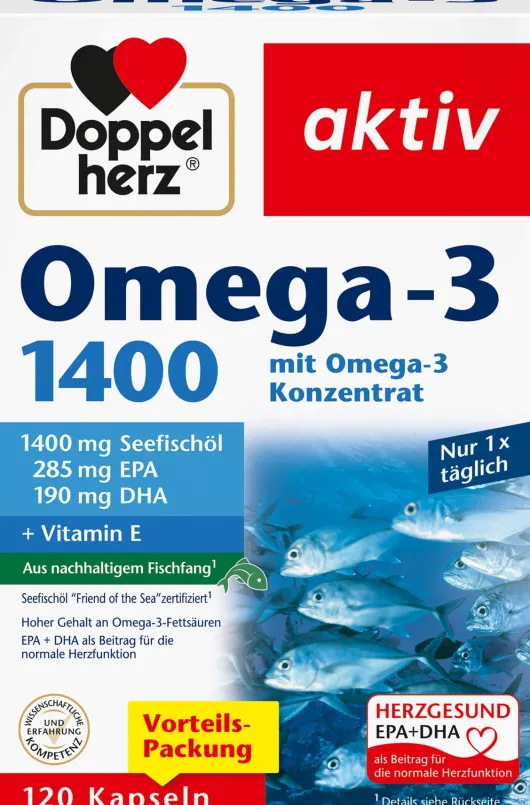 Doppelherz aktiv Omega3 1.400 120 Kapseln