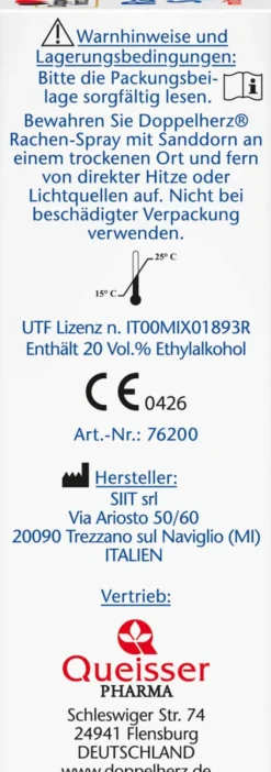 Doppelherz Aktiv Rachen-Spray Mit Sanddorn 30 ml