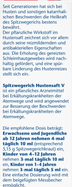 Doppelherz Aktiv Spitzwegerich Hustensaft V