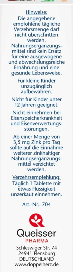 Doppelherz Aktiv Vegetarier Vitamine + Mineralstoffe 30 Tabletten