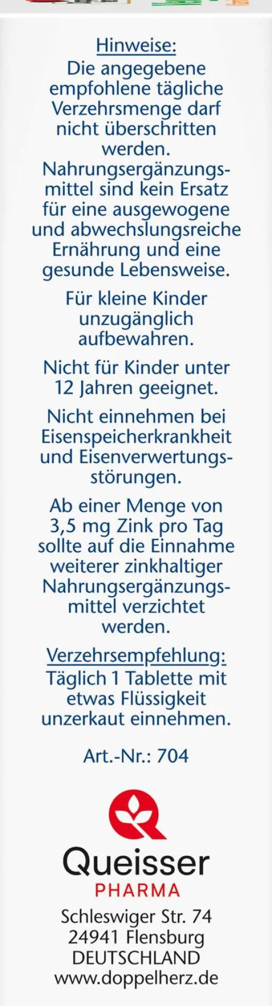 Doppelherz Aktiv Vegetarier Vitamine + Mineralstoffe 30 Tabletten