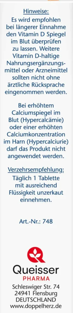 Doppelherz Aktiv Vitamin D 1.000 I.E. Extra 45 Tabletten