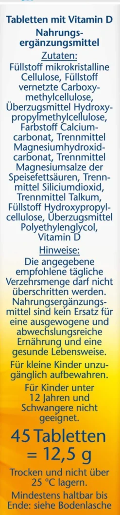 Doppelherz Aktiv Vitamin D 1.000 I.E. Extra 45 Tabletten