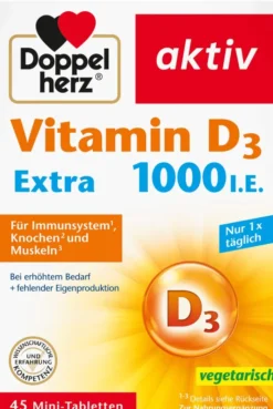 Doppelherz Aktiv Vitamin D 1.000 I.E. Extra 45 Tabletten