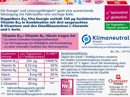 Doppelherz B12 Vita-Energie 8 Trinkampullen