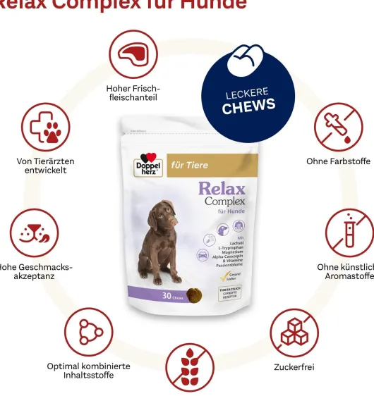 Doppelherz Für Tiere Relax Complex Für Hunde 30 Chews