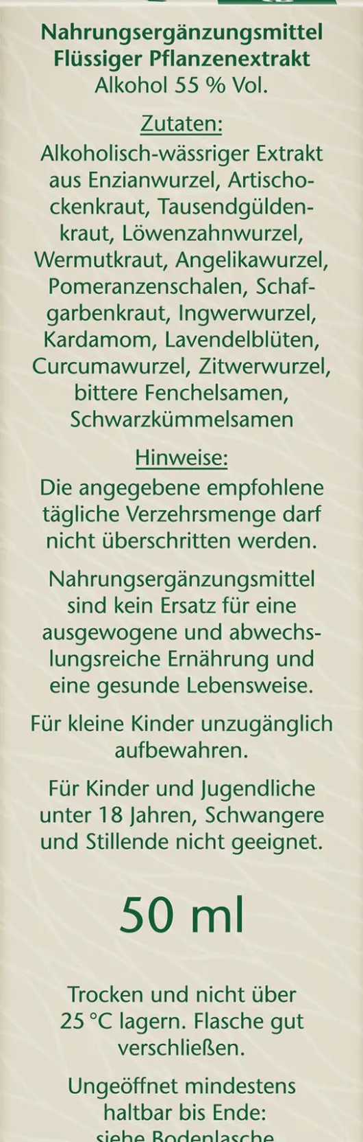 Doppelherz pure Bitter Tropfen 50 ml