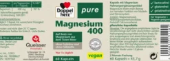 Doppelherz Pure Magnesium 400 60 Kapseln
