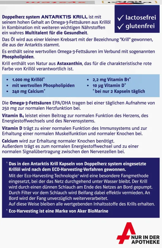 Doppelherz system Antarktis Krill 60 Kapseln