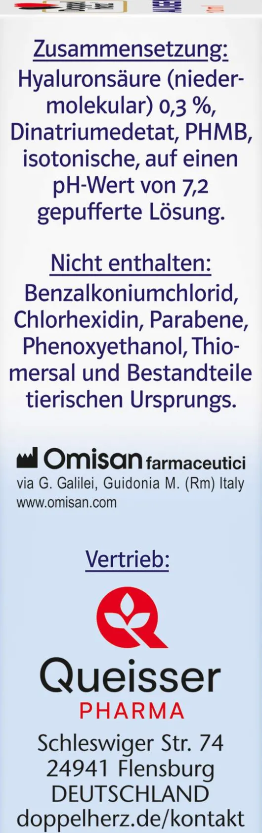 Doppelherz System Augenspray Hyaluron 0,3% 10 ml