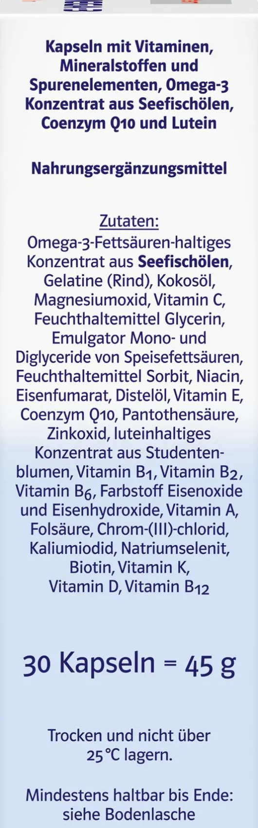 Doppelherz System A-Z + Omega-3 All-In-One 30 Kapseln