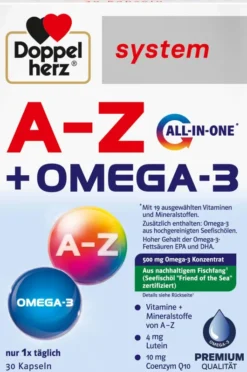 Doppelherz System A-Z + Omega-3 All-In-One 30 Kapseln