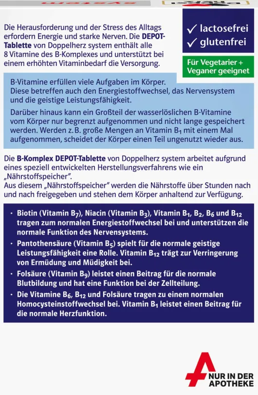 Doppelherz system B-Komplex 120 Tabletten