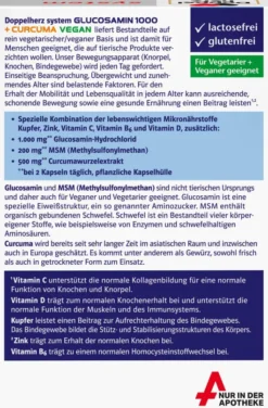 Doppelherz System Glucosamin 1000 + Curcuma Vegan 120 Kapseln
