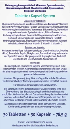 Doppelherz system Glucosamin 1200 Duo 60 Tabletten