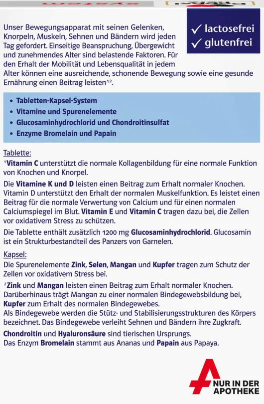 Doppelherz system Glucosamin 1200 Duo 60 Tabletten