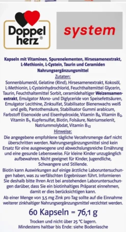 Doppelherz system Hair Essential 60 Kapseln