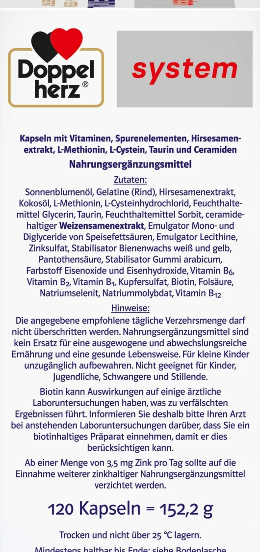Doppelherz system Hair Essential 120 Kapseln
