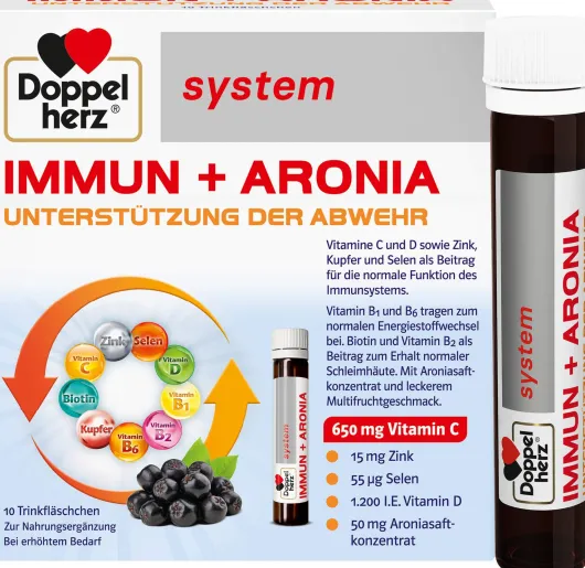 Doppelherz System Immun+aronia 10 Trinkampullen