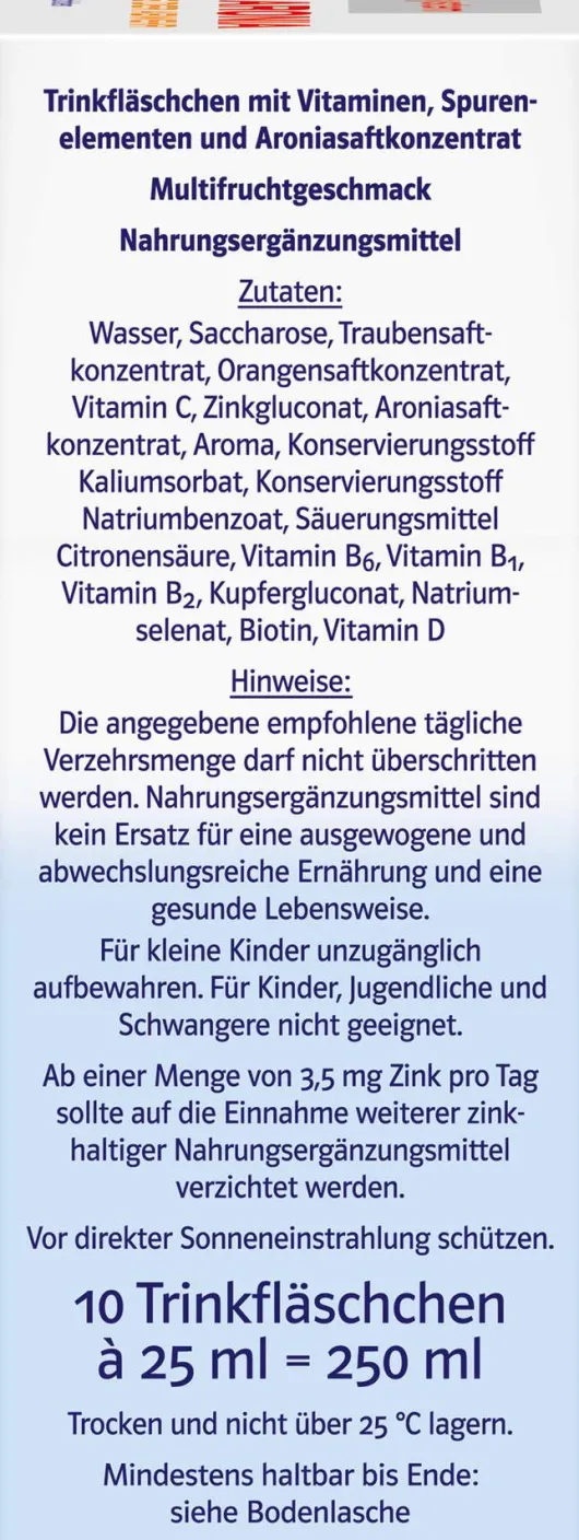 Doppelherz System Immun+aronia 10 Trinkampullen