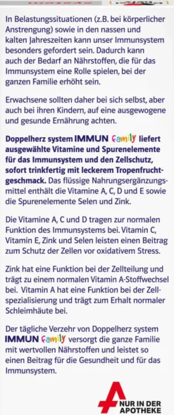 Doppelherz System Immun Family Multivitamine 250 ml