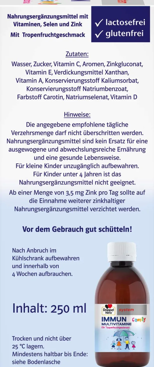 Doppelherz System Immun Family Multivitamine 250 ml