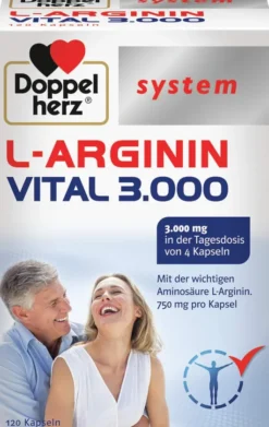 Doppelherz system L-Arginin Vital 3000 120 Kapseln