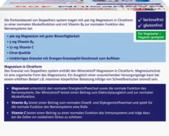 Doppelherz system Magnesium 400 Citrat Granulat 60 Beutel