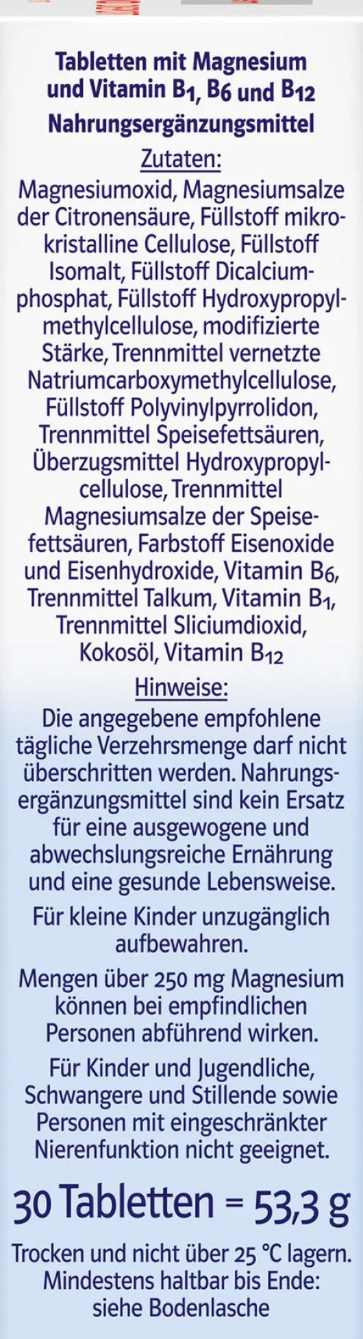 Doppelherz System Magnesium 500 Depot 30 Tabletten