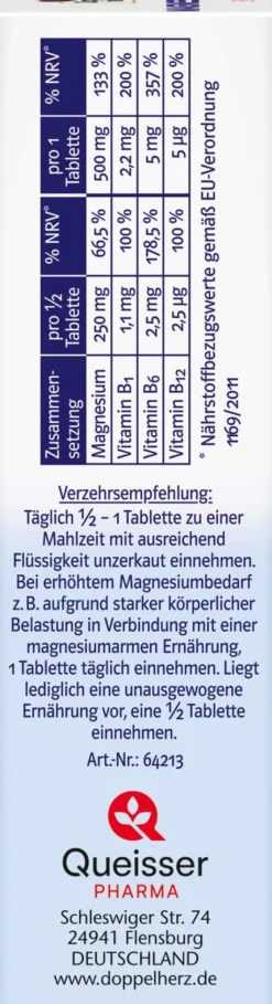 Doppelherz System Magnesium 500 Depot 30 Tabletten